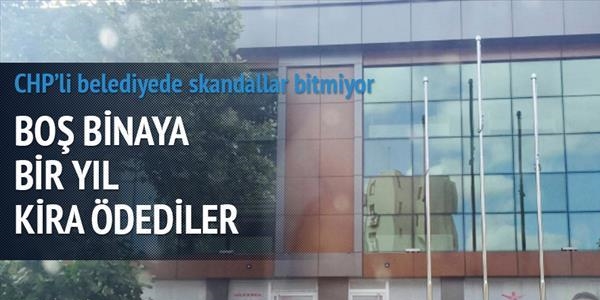 Ataşehir Belediyesi boş binaya bir yıl kira ödedi
