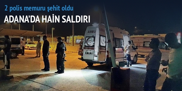 Adana'da polise saldr: 2 ehit