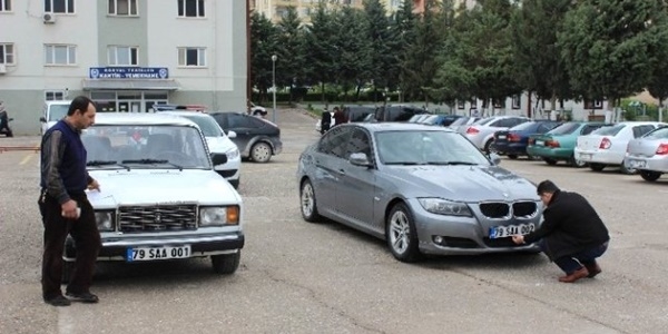 Suriye araçlarına Türk plakası