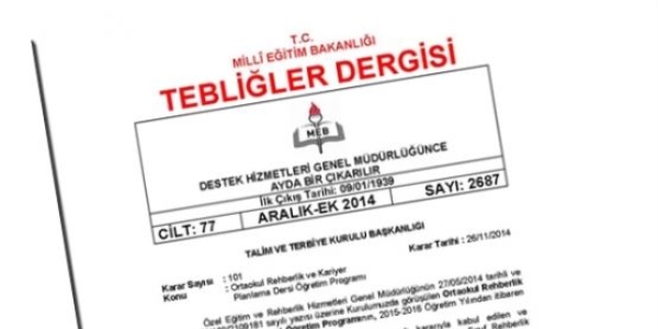 Ağustos ayı tebliğler dergisi yayımlandı