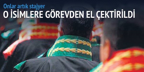 Kopya şüphelisi hakim ve savcılar, artık stajyer