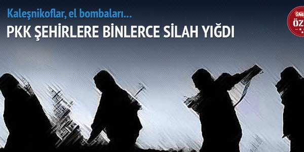 PKK şehirlere 80 bin silah depoladı