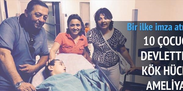 10 çocuğa devletten kök hücre ameliyatı