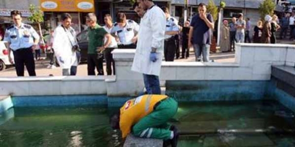 Süs havuzuna giren 8 yaşındaki çocuk akıma kapıldı