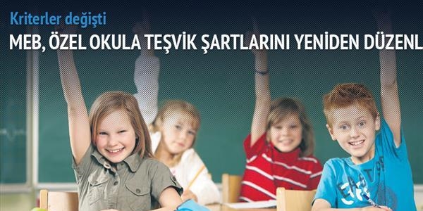 Özel okul teşviğinde gelir durumu ağırlığı yüzde 34'e çıktı