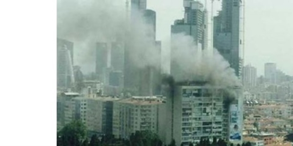 İstanbul'da Hukukçular Sitesi'nde korkutan yangın