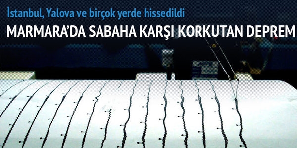 Marmara Denizi'nde deprem