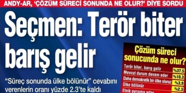 Seçmen: Terör biter, barış gelir