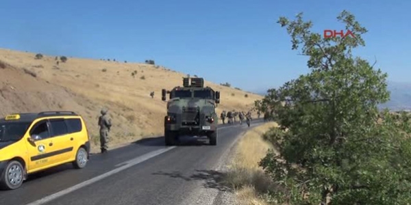 Teröristlerin gasbettiği Özel İdareye ait araç bulundu