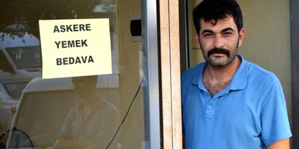 Kahramanmaraş'da 'Askere yemek bedava'