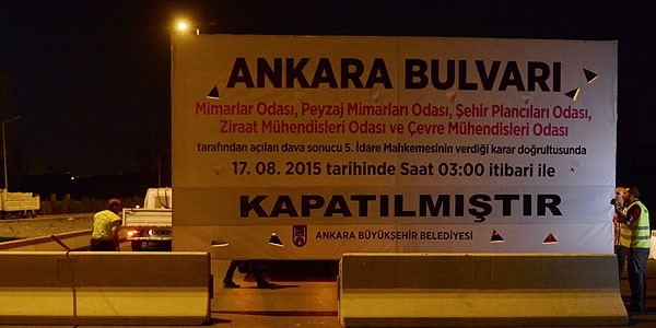 Ankara Bulvar trafie kapatld