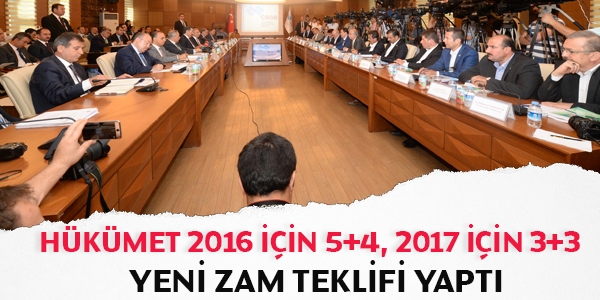 Hükümetin yeni zam teklifi