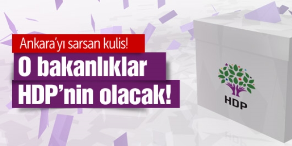 HDP'ye verilecek 3 bakanlk