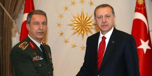 Cumhurbaşkanı Erdoğan Orgeneral Akar'ı kabul etti