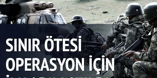 Sınır ötesi tezkere için ilk adım atıldı