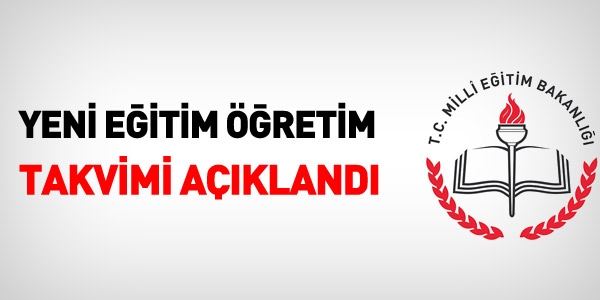 MEB, eğitim öğretim takvimini açıkladı