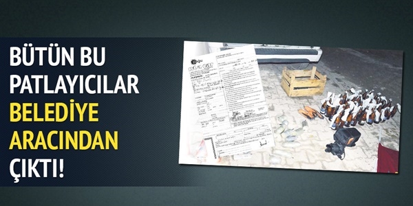 Belediye adına bomba yüklü araç!