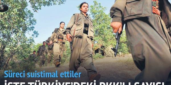 Trkiye'deki PKK'l says: 2 bin 500
