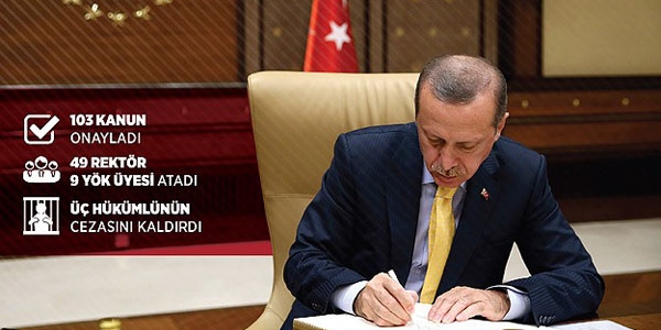 Erdoğan görevdeki ilk yılında tarihe geçti