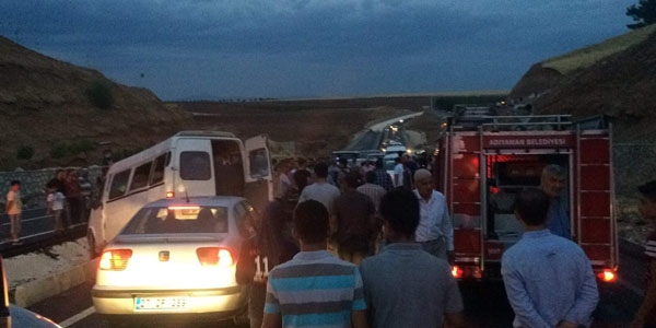 Ad�yaman'da zincirleme kaza: 7 yaral�