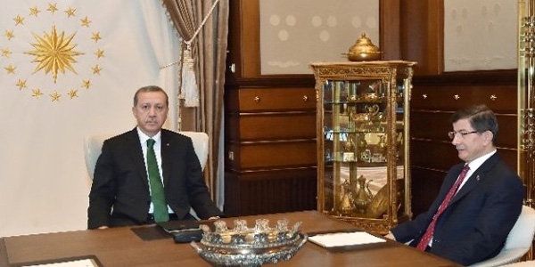 Cumhurbaşkanı Erdoğan, Başbakan Davutoğlu'nu kabul etti