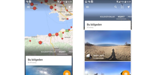 Google Street View uygulama oldu