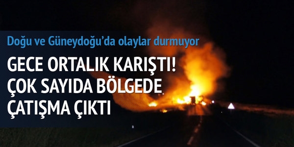 Gece yaanan terr olaylar: 2 ehit
