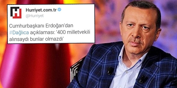 Erdoğan: 400 vekil haberi adiliktir