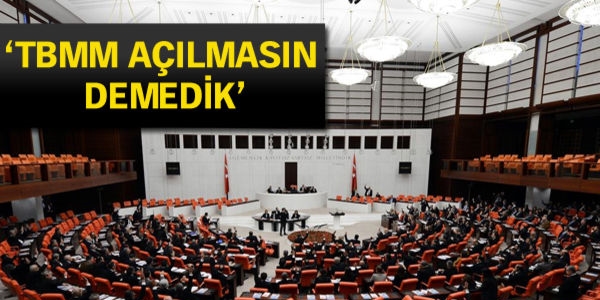 TBMM 1 Ekim'de açılıp, kapanacak