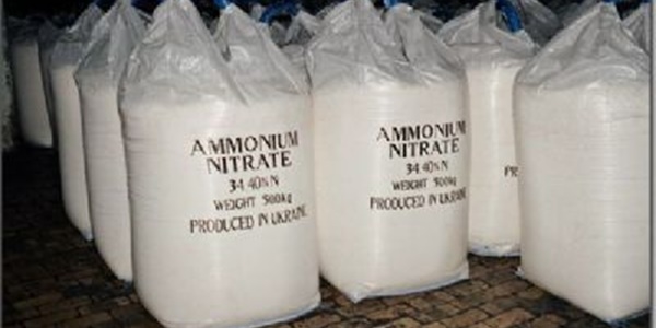 20 ton amonyum nitrat yakaland!