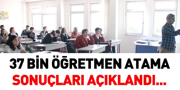 Öğretmen atama sonuçları açıklandı