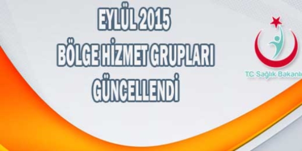 Sağlıkta bölge grupları güncellendi
