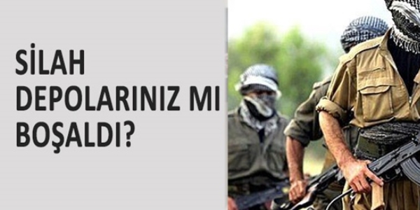 Silah depolar�n�z m� bo�ald�?