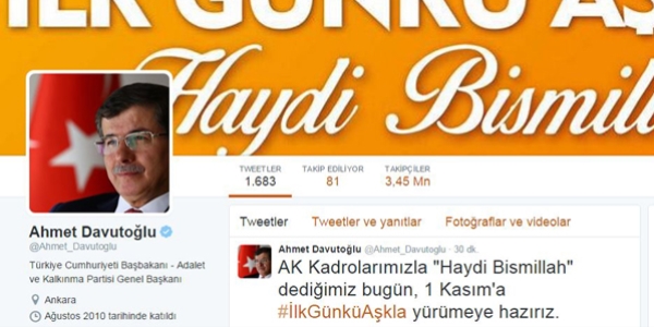 Davutoğlu: AK kadrolarımızla 'Haydi Bismillah'
