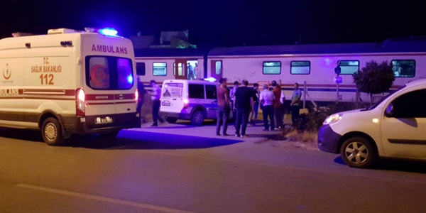 Sivas'ta yolcu treninin arpt bir kii hayatn kaybetti