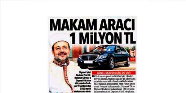 Görmez'den Hürriyet'e 150 bin liralık dava