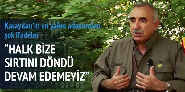 PKK: Halk srtn dnd devam edemeyiz
