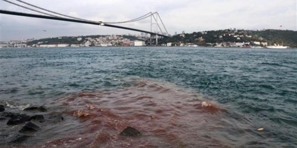 İstanbul Boğazı yine kızıla büründü