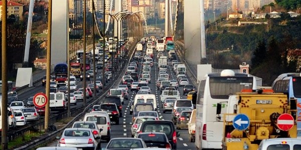 İstanbul trafiğinde bayram
