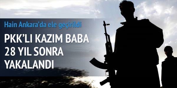 PKK'l Kazm Baba 28 yl sonra yakaland