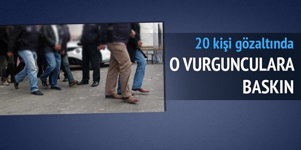 Noter vurguncular�na kumarhanede bask�n: 20 g�zalt�
