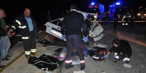 Tekirdağ'da trafik kazası: 4 ölü, 4 yaralı
