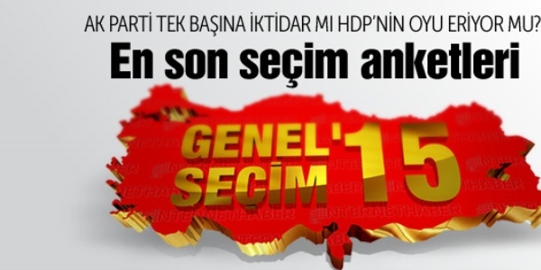 Tüm seçim anketi sonuçları, tek tabloda