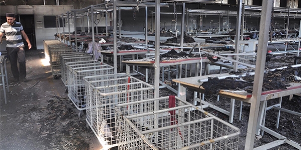 Sevdiği kızdan karşılık göremeyen işçi, fabrikayı yaktı