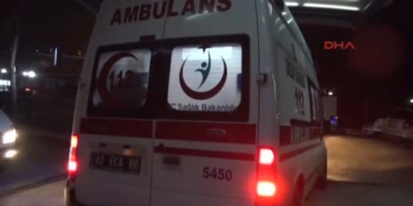 MHP'lileri tayan minibs kaza yapt: 4 yaral