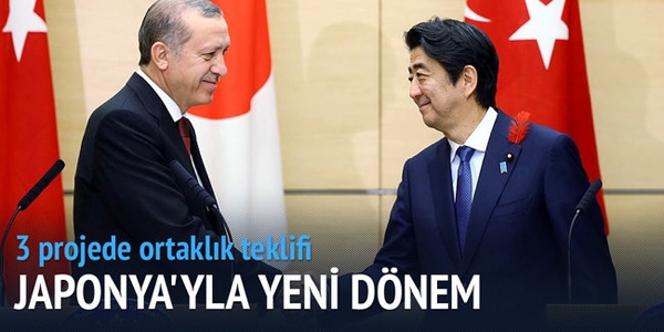 Japon'ya 3 büyük projede ortaklık teklifi
