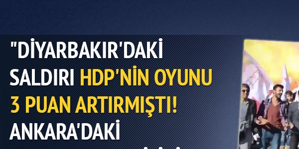 Diyarbakır bombası HDP'ye 3 puan sağlamıştı