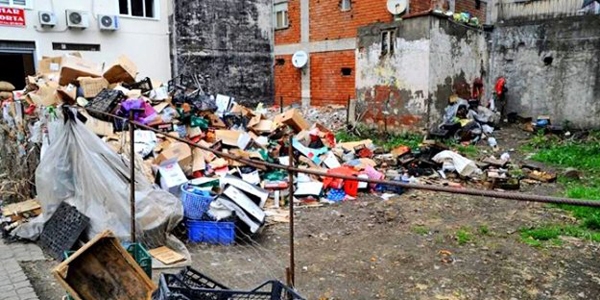 Erciş'te Belediye ilçede çöpleri toplamadı