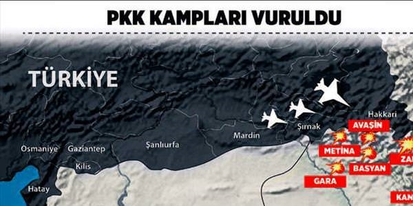 F-16'lar Kandil'e bomba yadrd