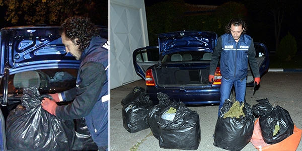 Avukatın kullandığı araçta 150 kilogram esrar çıktı!